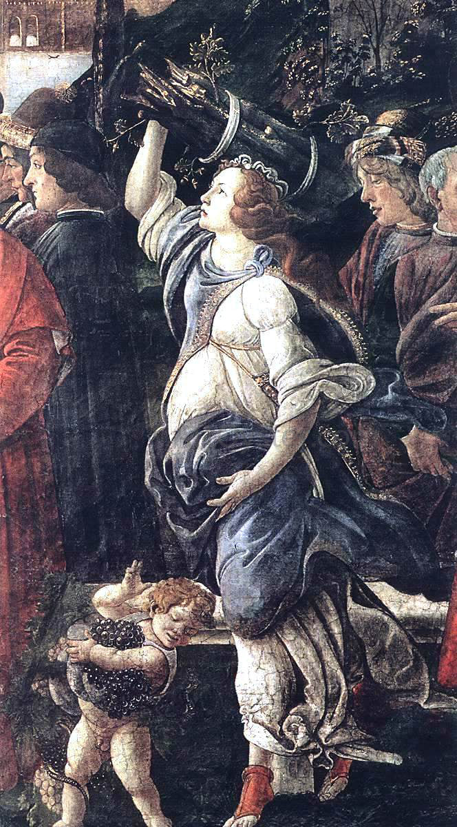  Sandro Botticelli Three Temptations of Christ (detail 4) (Cappella Sistina, Vatican) - Hand Painted Oil Painting