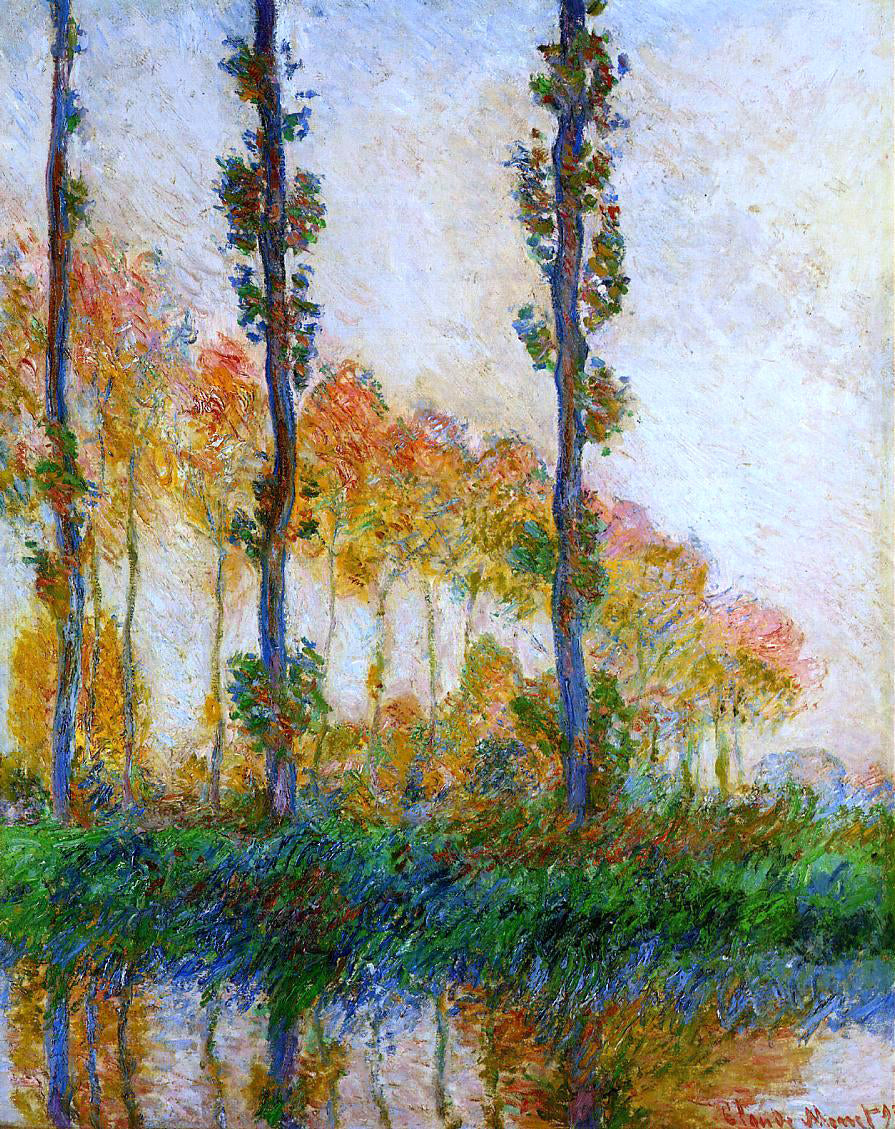 Claude Oscar Monet Three Trees in Autumn - Hand Painted Oil Painting