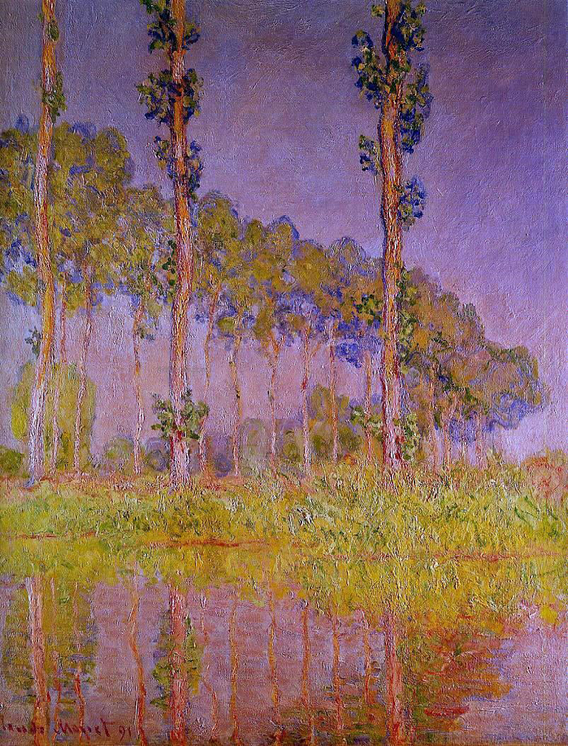 Claude Oscar Monet Three Trees in Spring - Hand Painted Oil Painting