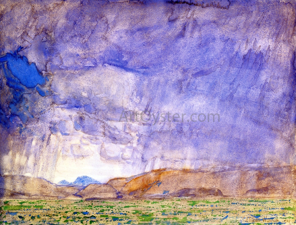 Frederick Childe Hassam Thunderstorm on the Oregon Trail - Hand Painted Oil Painting