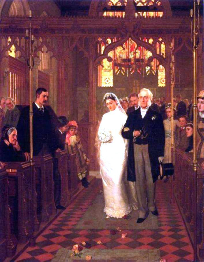 Edmund Blair Leighton Till Death Us Do Part' - Hand Painted Oil Painting