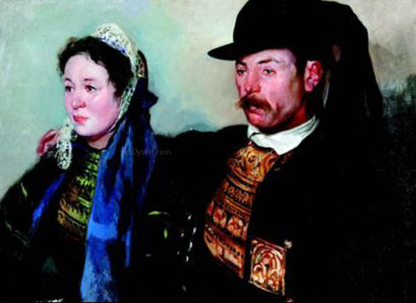 Julio Vila Prades Tipos Regionales - Hand Painted Oil Painting