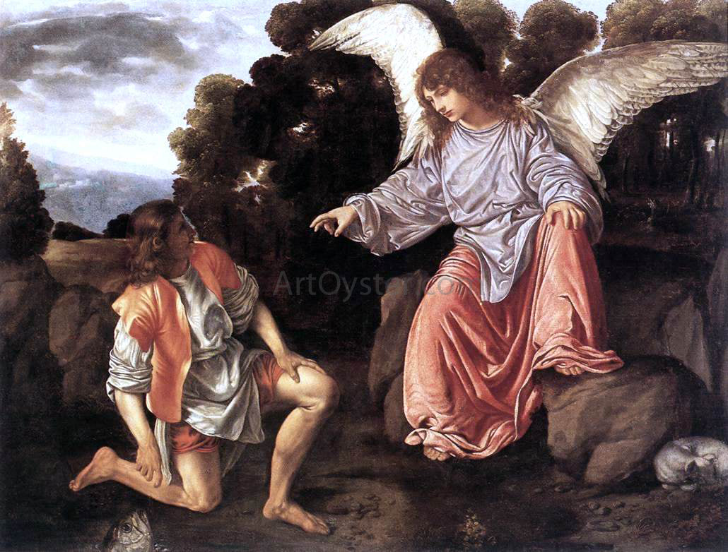Giovanni Girolamo Savoldo Tobias and the Angel - Hand Painted Oil Painting