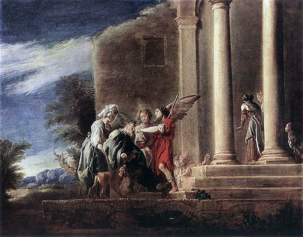 Domenico Feti Tobias Healing his Father - Hand Painted Oil Painting