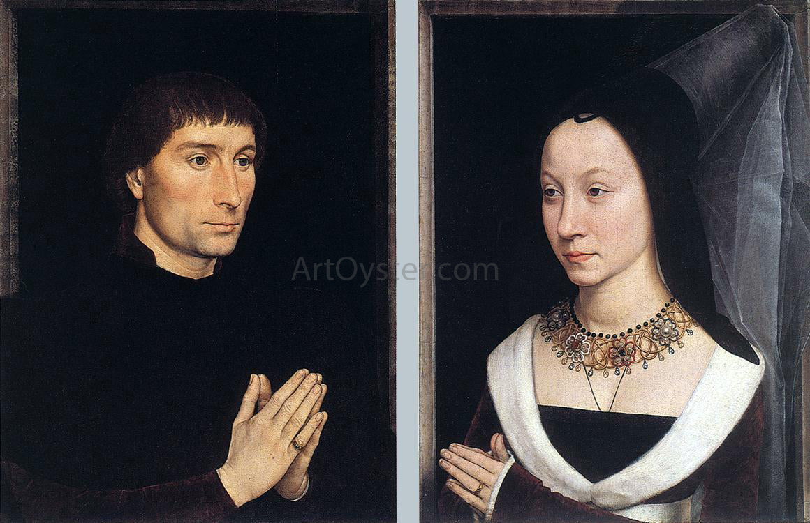 Hans Memling Tommaso Portinari and his Wife - Hand Painted Oil Painting