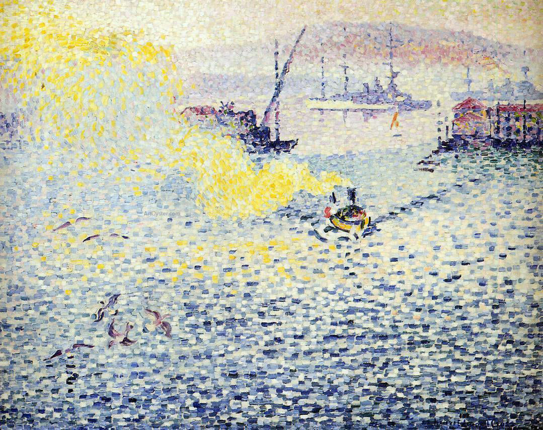 Henri Edmond Cross Toulon, Winter Morning - Hand Painted Oil Painting
