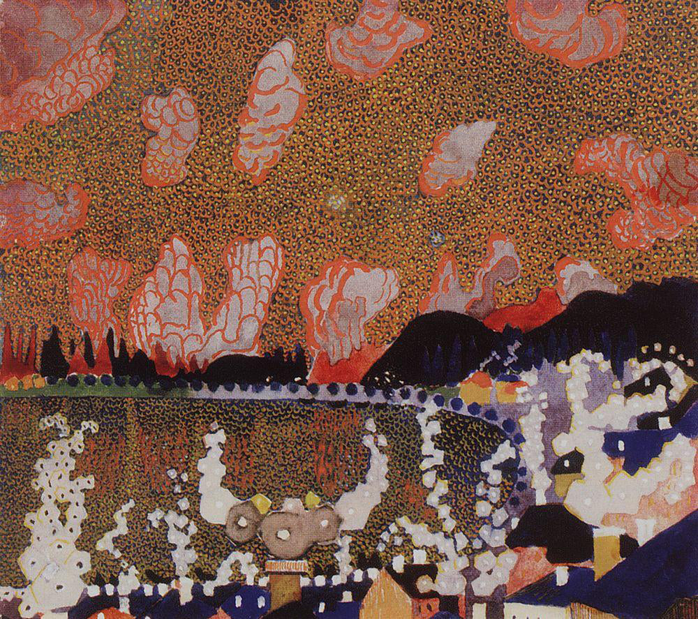 Kazimir Malevich Town - Hand Painted Oil Painting