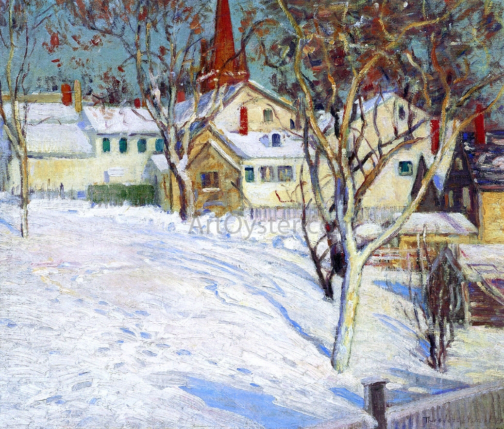 Theodore Wendel Town Hill, Ipswich - Hand Painted Oil Painting