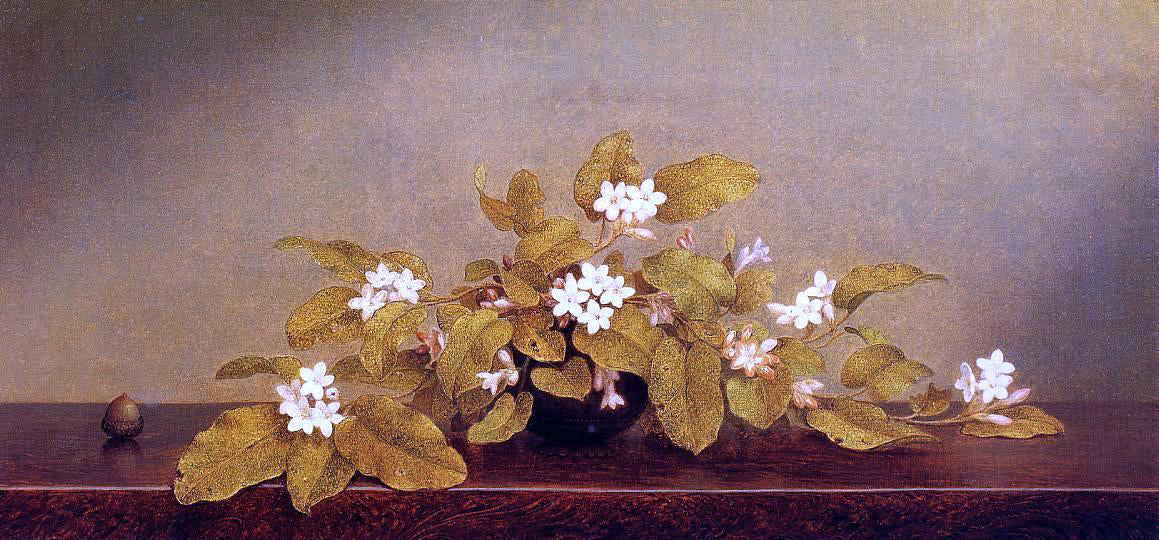 Martin Johnson Heade Trailing Arbutis - Hand Painted Oil Painting