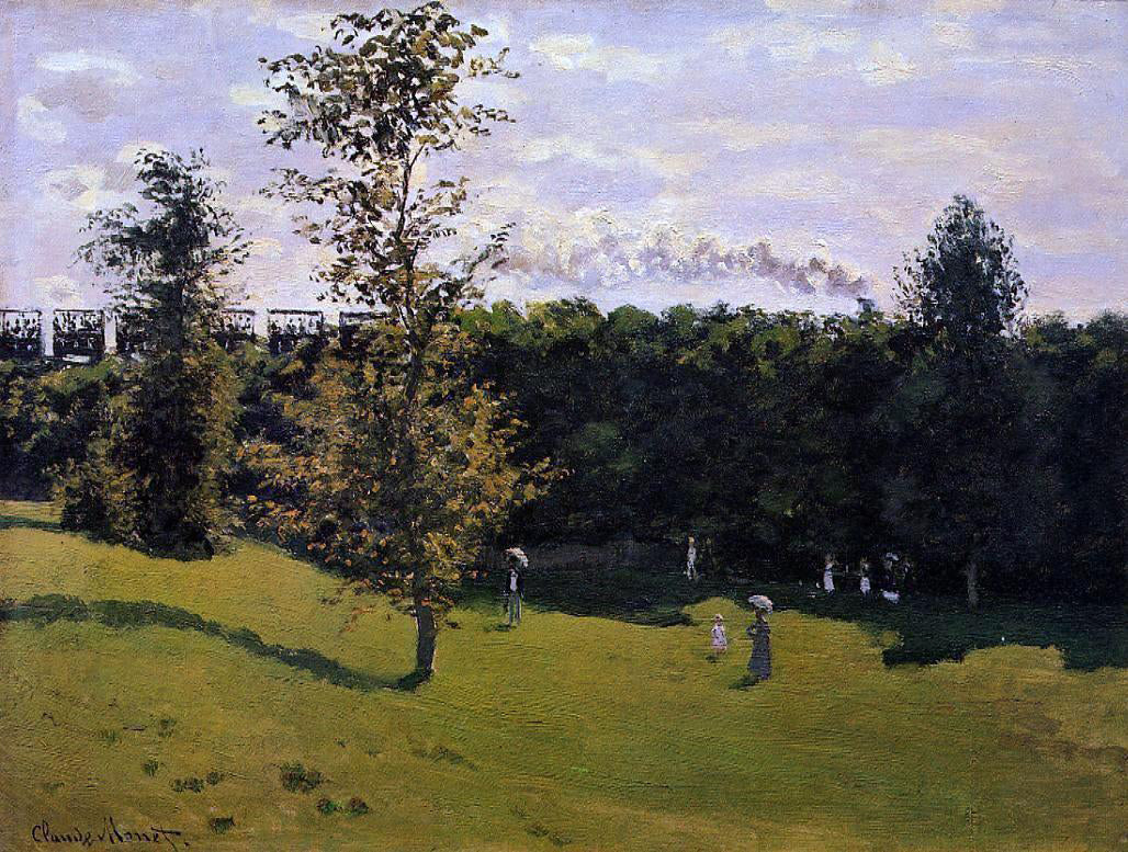 Claude Oscar Monet Train in the Country - Hand Painted Oil Painting