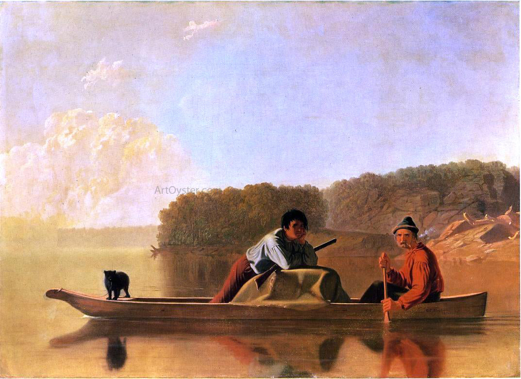 George Caleb Bingham Trappers' Return - Hand Painted Oil Painting