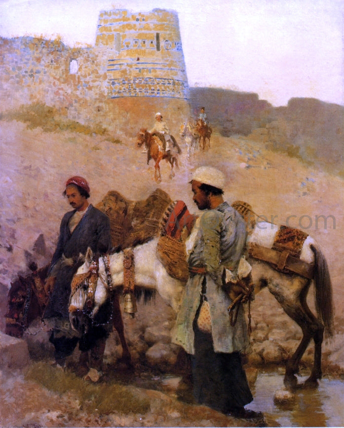 Edwin Lord Weeks Travelling in Persia - Hand Painted Oil Painting