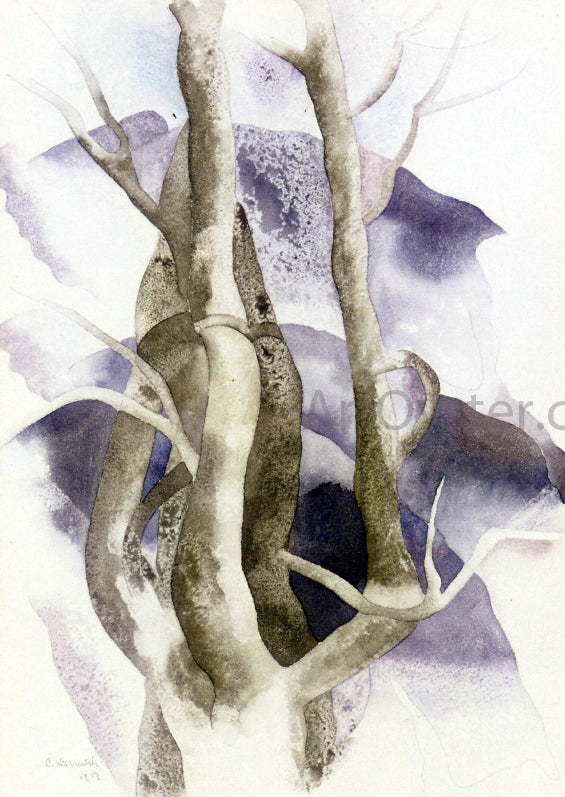 Charles Demuth Tree Forms - Hand Painted Oil Painting