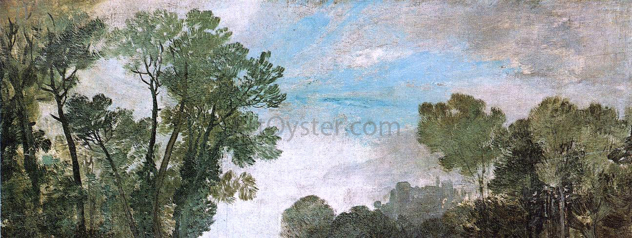 Joseph William Turner Tree Tops and Sky, Guildford Castle, Evening - Hand Painted Oil Painting