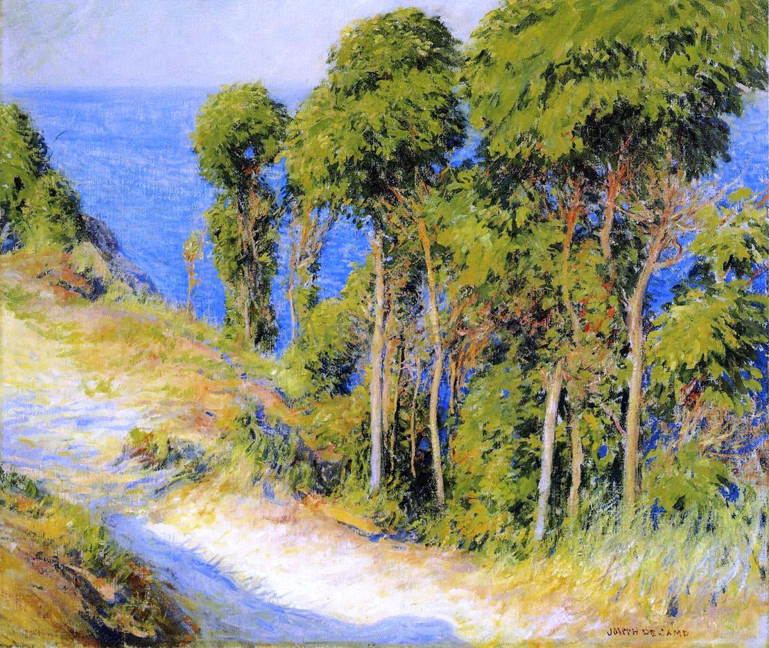  Joseph DeCamp Trees Along the Coast (also known as Road to the Sea) - Hand Painted Oil Painting