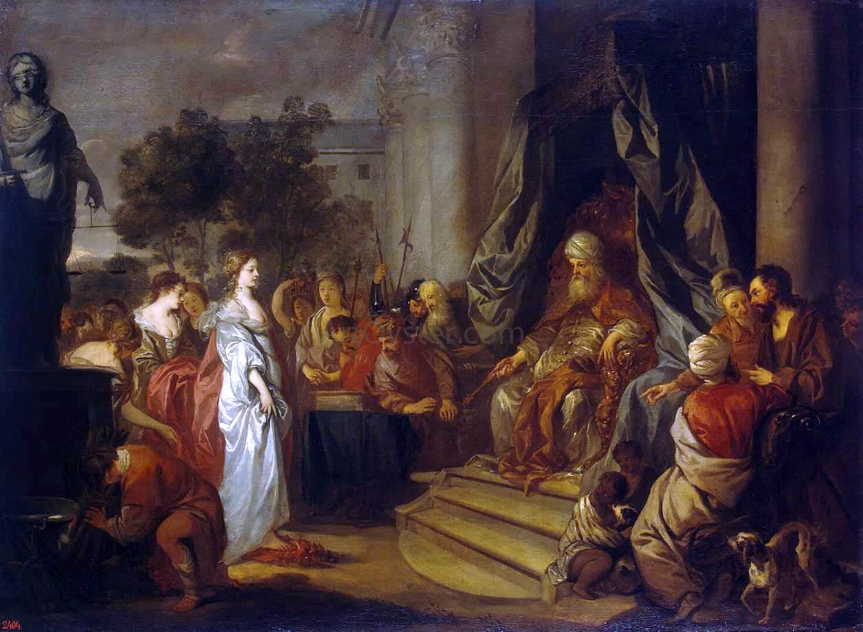 Sir Peter Lely Trial by Fire - Hand Painted Oil Painting
