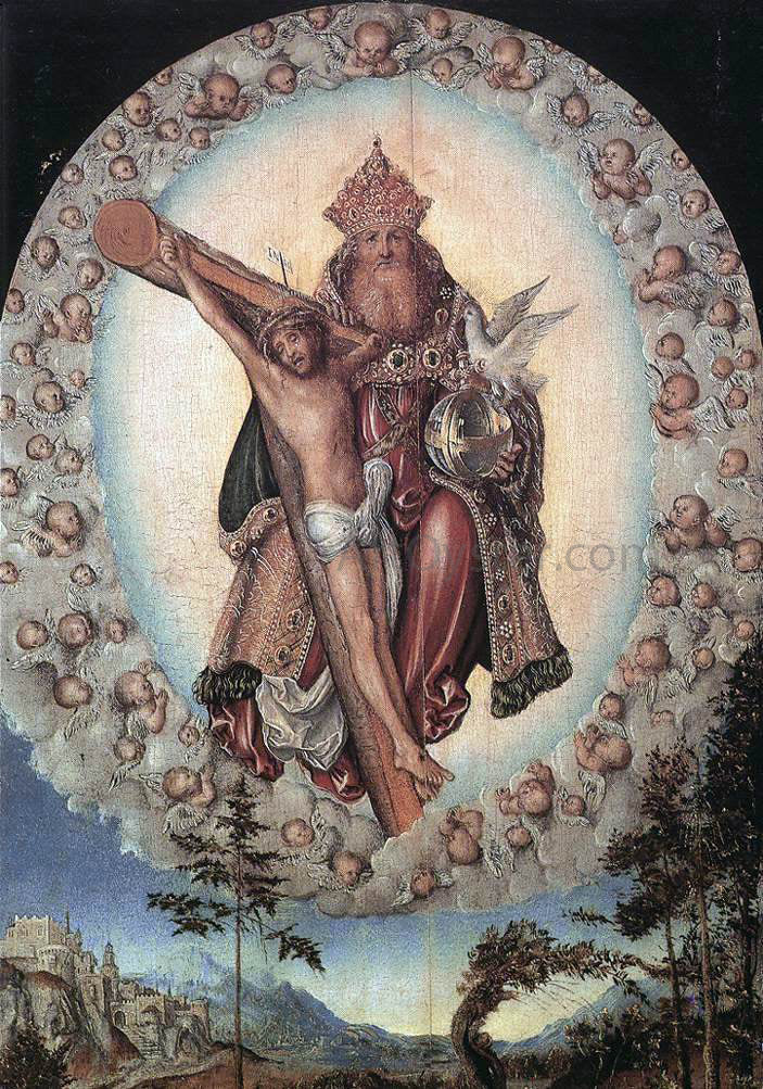 The Elder Lucas Cranach Trinity - Hand Painted Oil Painting