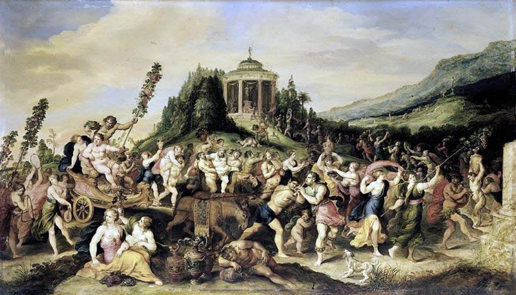 II Frans Francken Triumph of Bacchus - Hand Painted Oil Painting