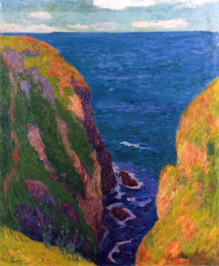 Henri Moret Trou de l'Enfer at Groix - Hand Painted Oil Painting
