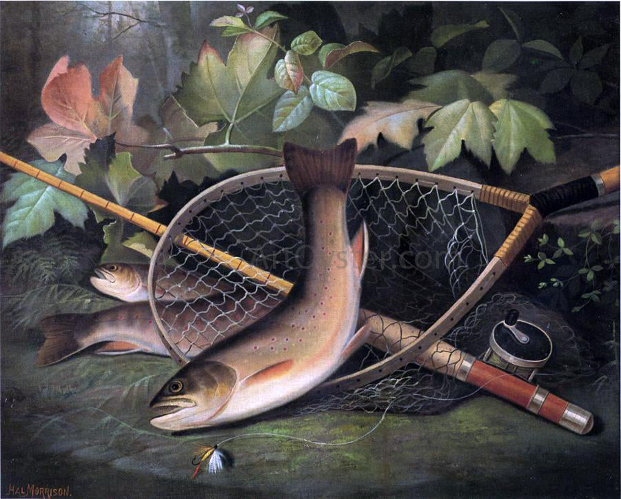 Hal Courtney Morrison Trout - Hand Painted Oil Painting