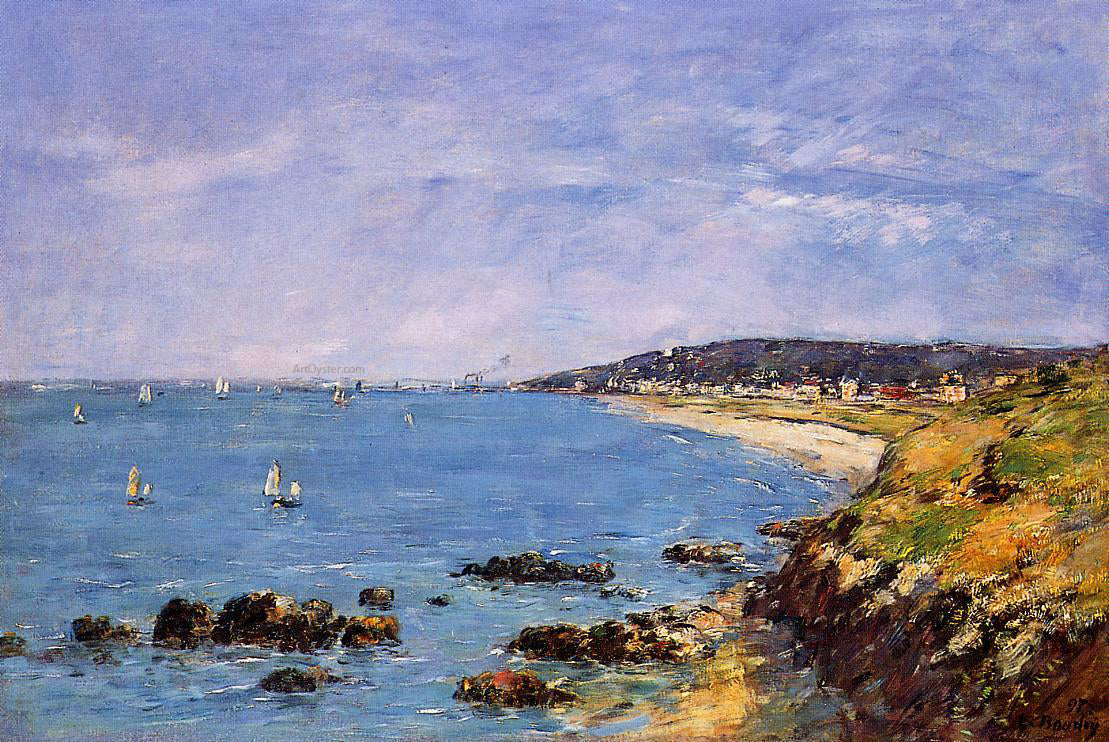 Eugene-Louis Boudin Trouville, View from the Heights - Hand Painted Oil Painting