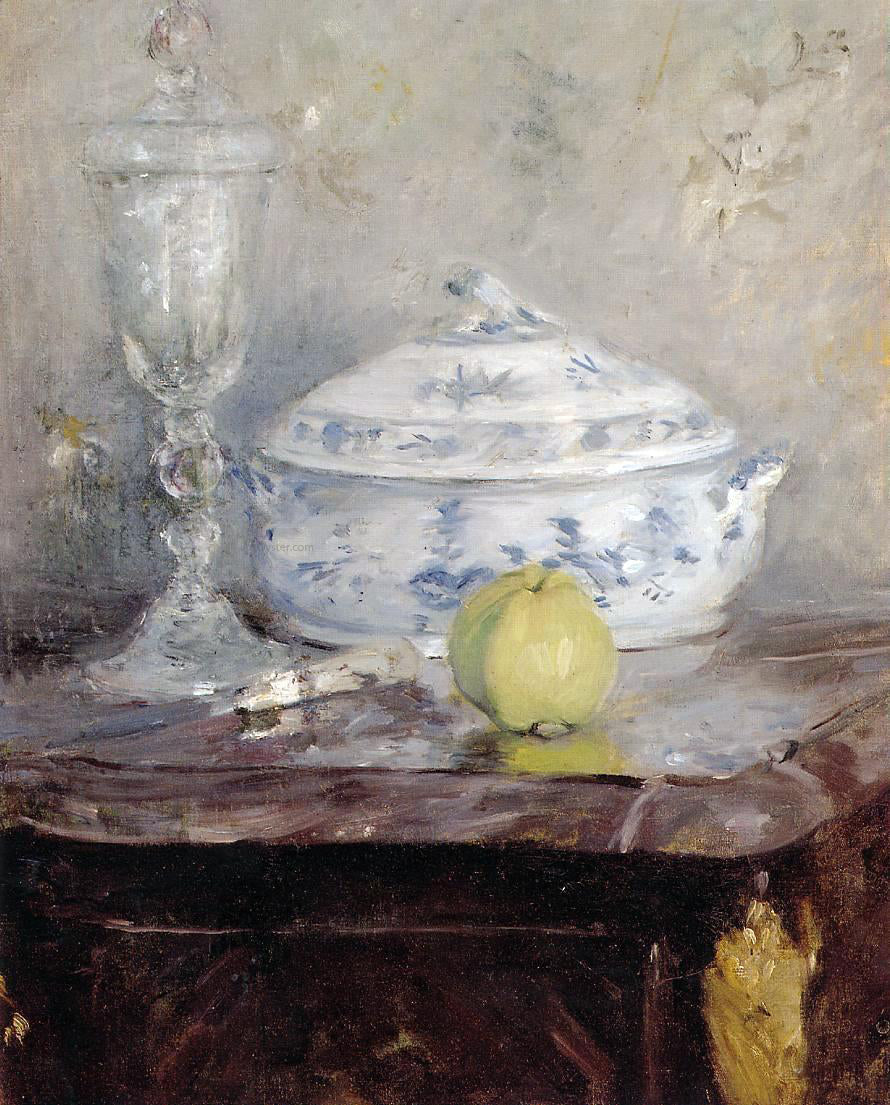 Berthe Morisot Tureen and Apple - Hand Painted Oil Painting