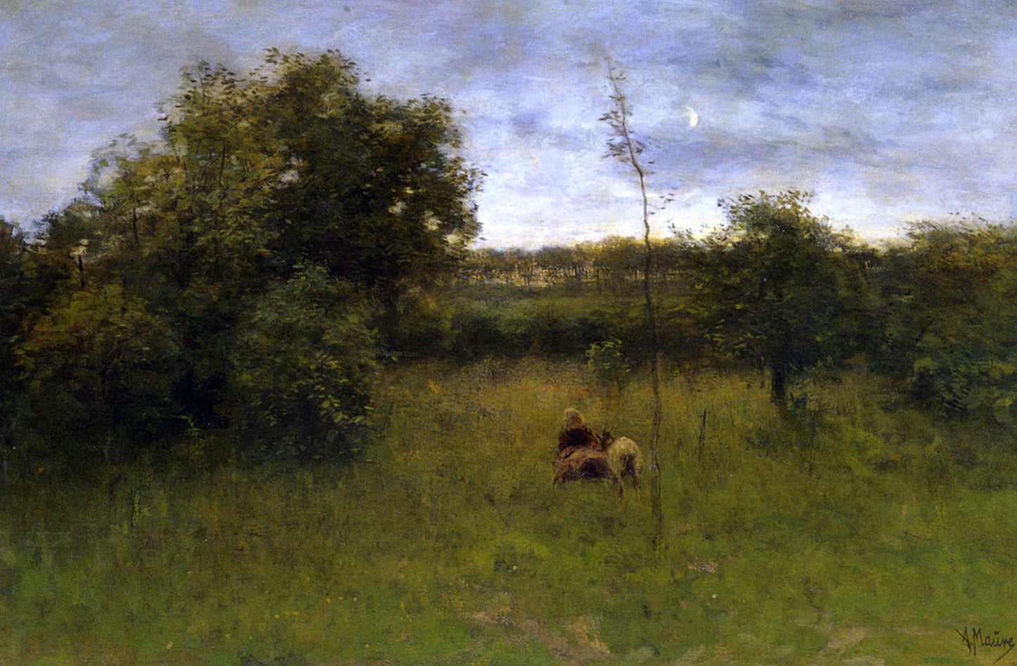 Anton Mauve Twilight - Hand Painted Oil Painting