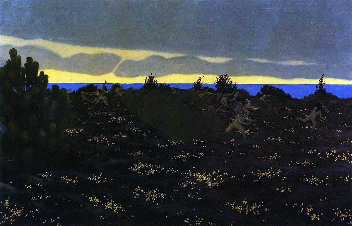 Felix Vallotton Twilight - Hand Painted Oil Painting
