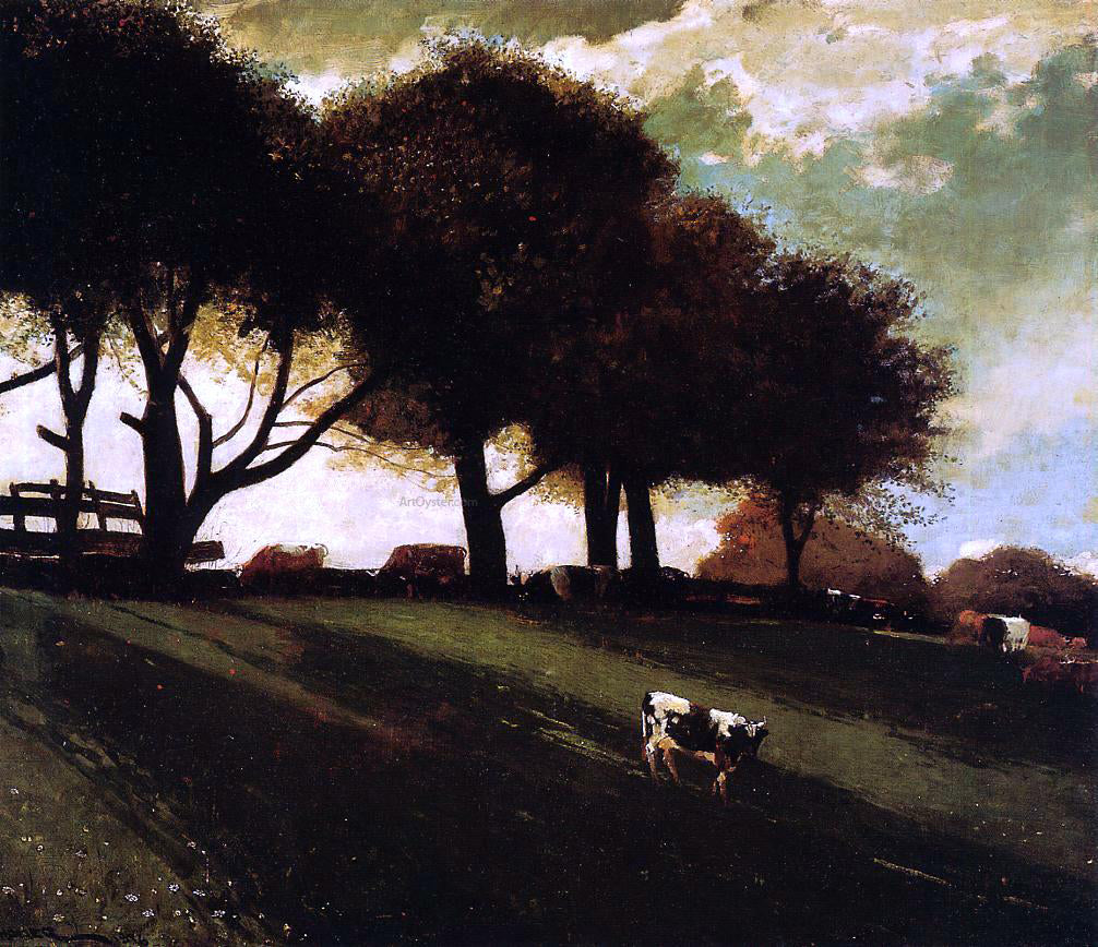 Winslow Homer Twilight at Leeds, New York - Hand Painted Oil Painting