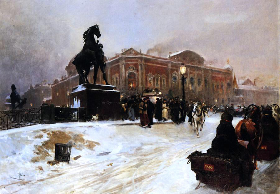 Paolo Sala Twilight - Hand Painted Oil Painting