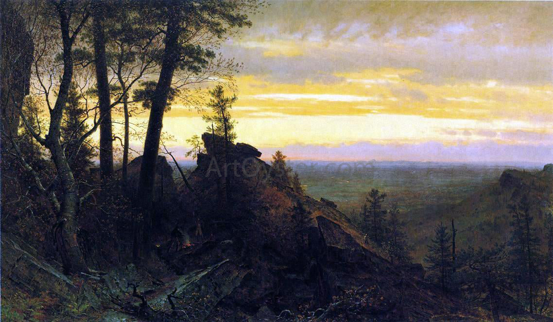  Thomas Worthington Whittredge Twilight in the Shawangunk Mountains - Hand Painted Oil Painting