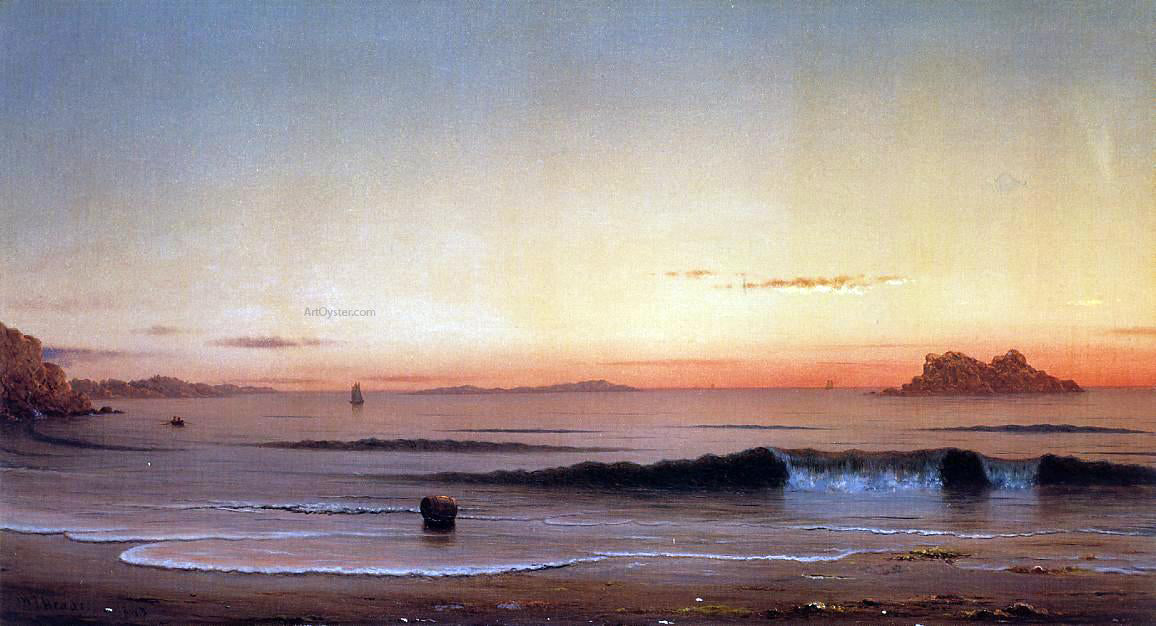 Martin Johnson Heade Twilight, Singing Beach - Hand Painted Oil Painting