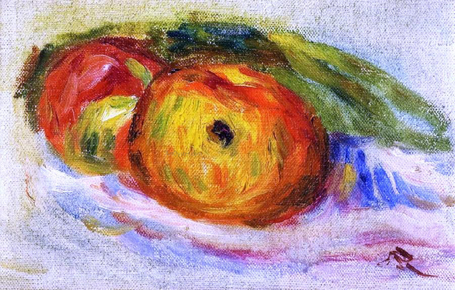 Pierre Auguste Renoir Two Apples - Hand Painted Oil Painting