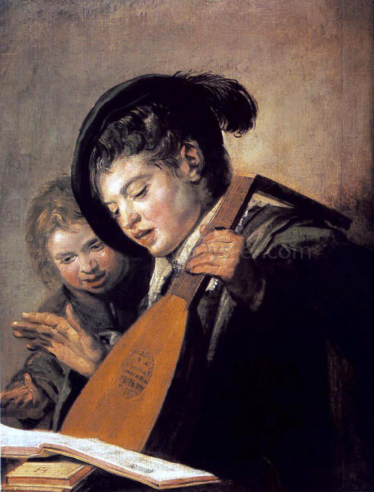 Frans Hals Two Boys Singing - Hand Painted Oil Painting