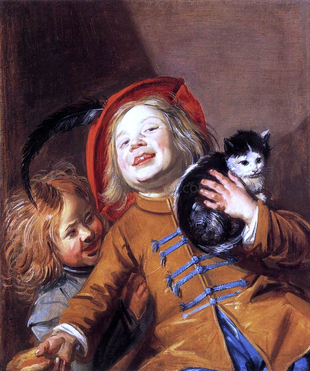  Judith Leyster Two Children with a Cat - Hand Painted Oil Painting