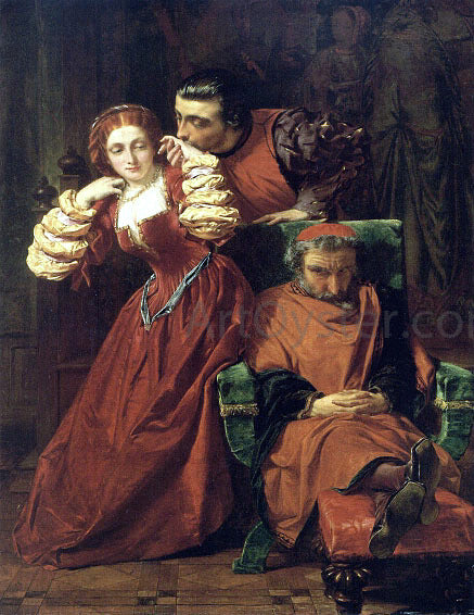 Alfred Elmore Two Gentlemen of Verona - Hand Painted Oil Painting