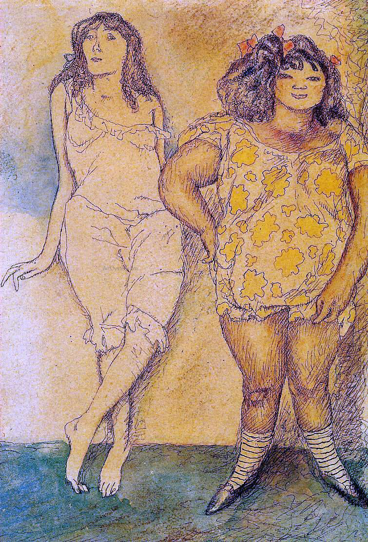 Jules Pascin Two Girls - Hand Painted Oil Painting