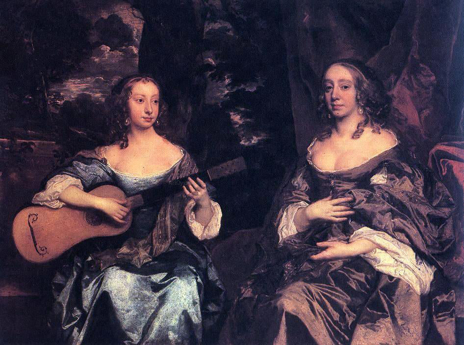 Sir Peter Lely Two Ladies of the Lake Family - Hand Painted Oil Painting