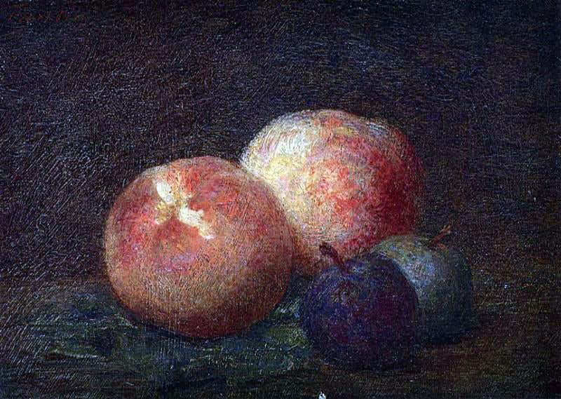 Henri Fantin-Latour Two Peaches and Two Plums - Hand Painted Oil Painting