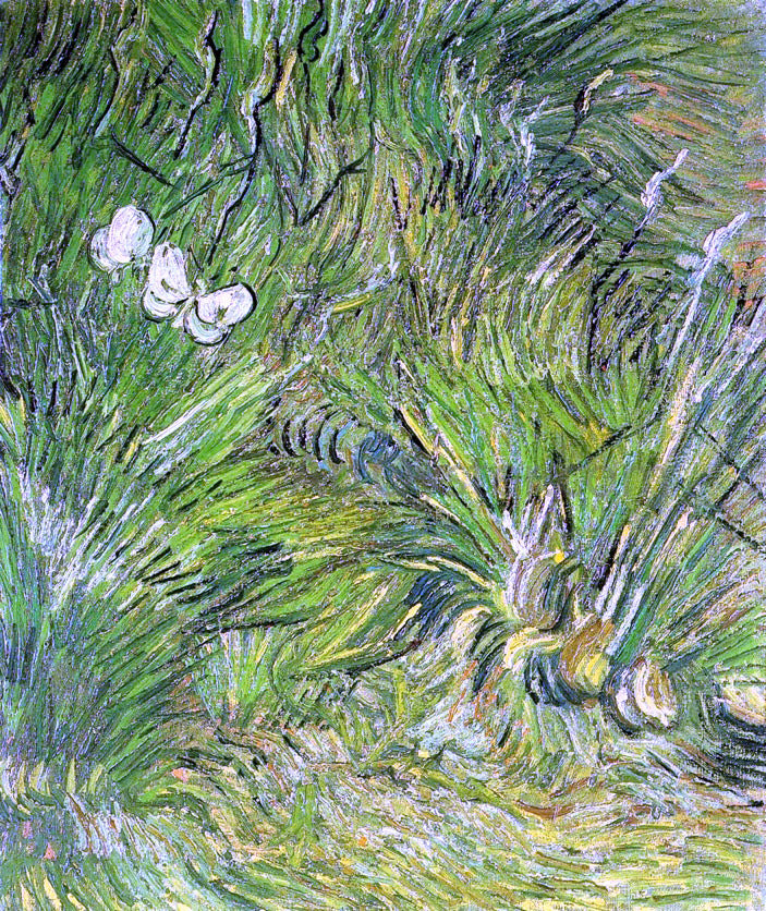 Vincent Van Gogh Two White Butterflies - Hand Painted Oil Painting