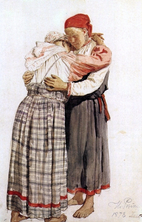 Ilia Efimovich Repin Two woman - Hand Painted Oil Painting