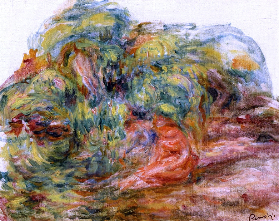 Pierre Auguste Renoir Two Woman in a Garden - Hand Painted Oil Painting