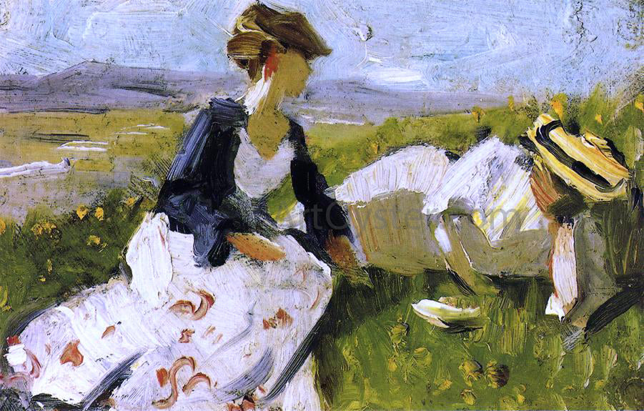 Franz Marc Two Women on the Hillside, Sketch - Hand Painted Oil Painting