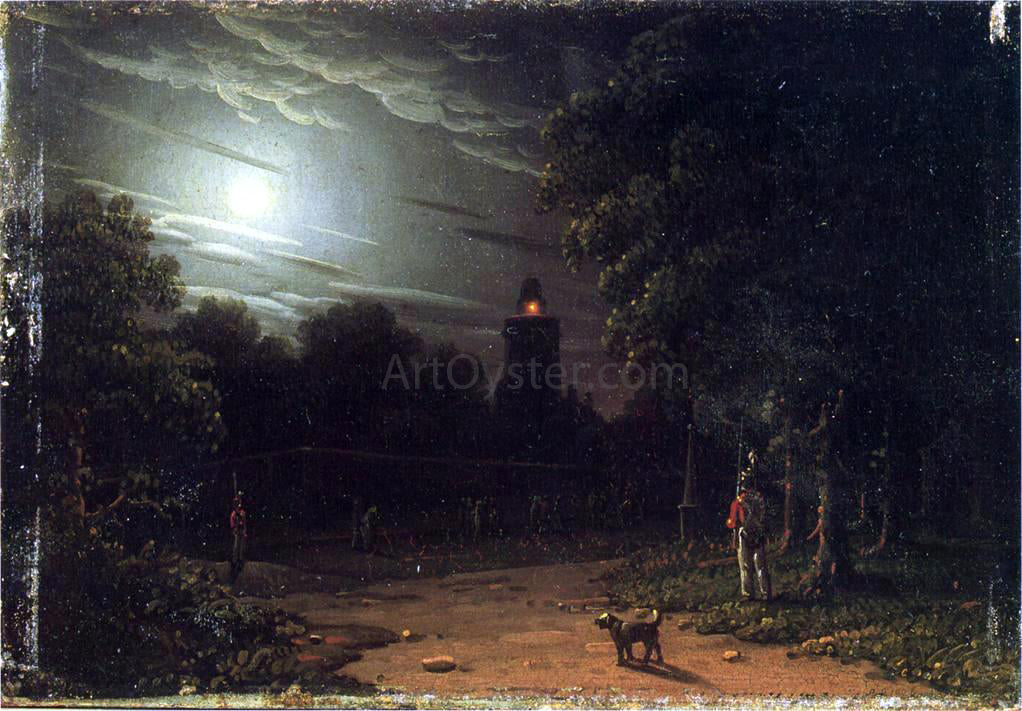 Robert Salmon Tynemouth Lighthouse - Hand Painted Oil Painting