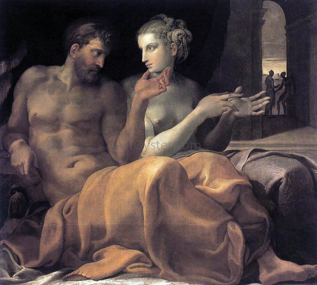  Francesco Primaticcio Ulysses and Penelope - Hand Painted Oil Painting