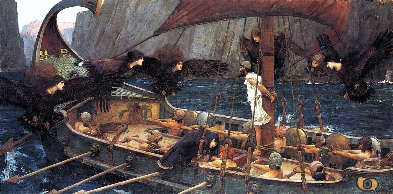 John William Waterhouse Ulysses and the Sirens - Hand Painted Oil Painting