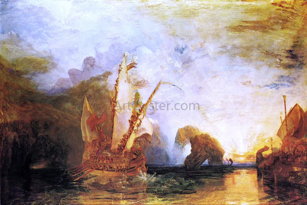 Joseph William Turner Ulysses Deriding Polyphemus - Homer's Odyssey - Hand Painted Oil Painting