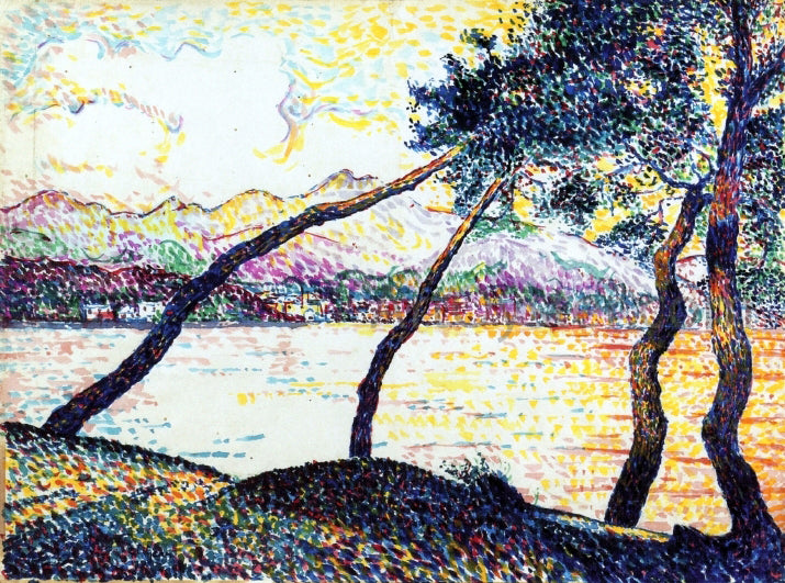  Hippolyte Petitjean Umbrella Pines, Sainte-Maxime - Hand Painted Oil Painting