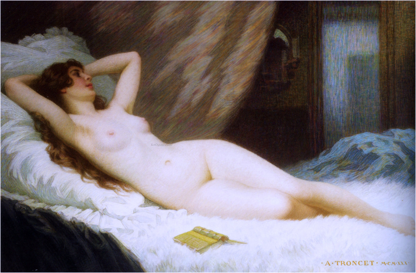 Antony Troncet A Moment de Repos - Hand Painted Oil Painting