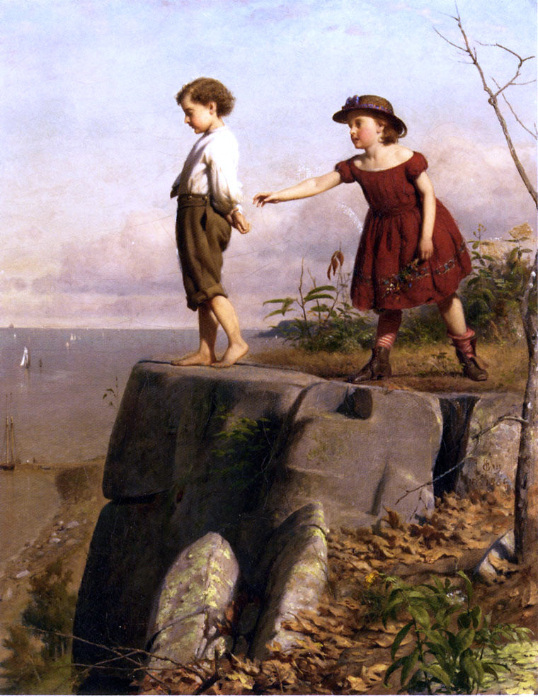 Seymour Joseph Guy Unconcious of Danger - Hand Painted Oil Painting